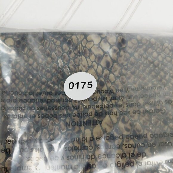 BRIGHTON Tan, Brown, Snake Skin Print SMALL Crossbody-Organizer Bag 0175 - Picture 12 of 12